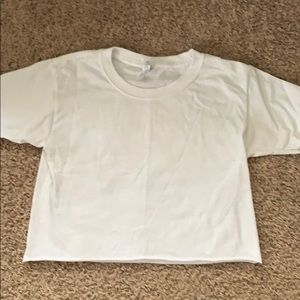White crop top